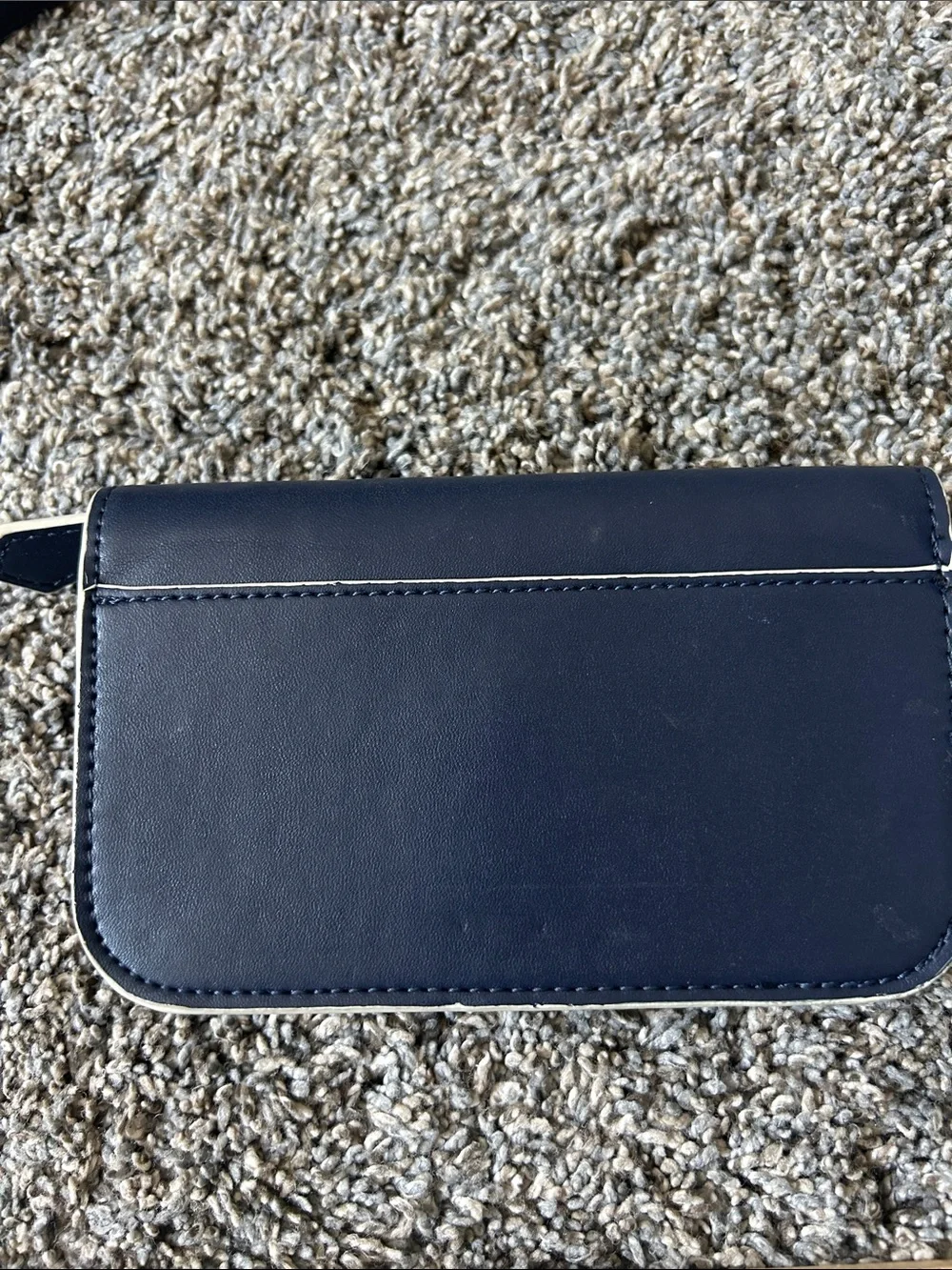 Vera Bradley Navy Leather-Look Wristlet and Zip Wallet Set